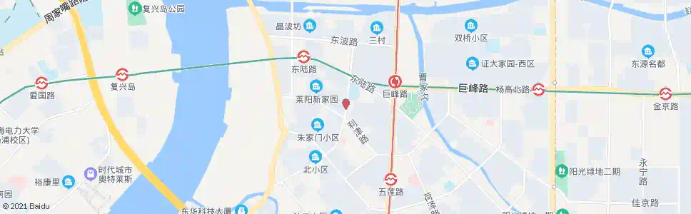 上海莱阳路利津路_公交站地图_上海公交_妙搜公交查询2025