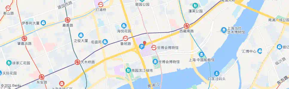 上海鲁班路中山南一路_公交站地图_上海公交_妙搜公交查询2025