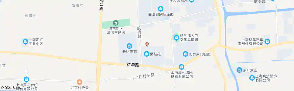 上海航梅路航定路_公交站地图_上海公交_妙搜公交查询2025