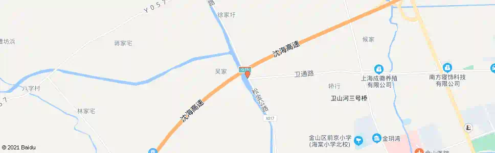 上海松金公路卫通村_公交站地图_上海公交_妙搜公交查询2025