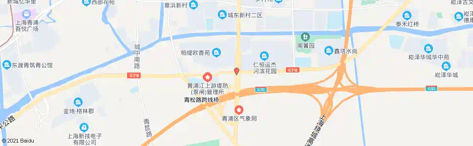 上海外青松公路沪青平公路(帕缇欧香)_公交站地图_上海公交_妙搜公交查询2025