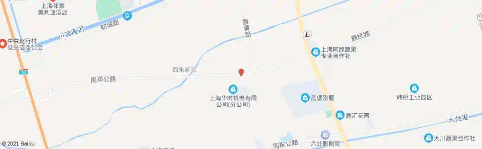 上海周邓公路_公交站地图_上海公交_妙搜公交查询2025