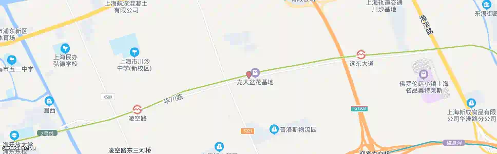 上海华洲路华洲北路_公交站地图_上海公交_妙搜公交查询2025