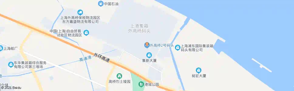 上海外高桥1号码头_公交站地图_上海公交_妙搜公交查询2025