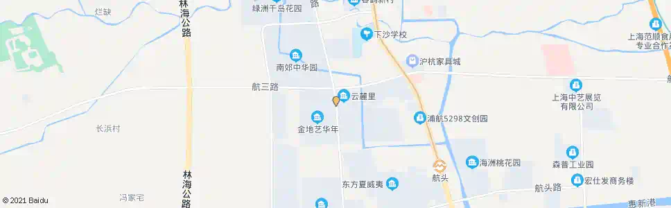 上海航鹤路鹤三路_公交站地图_上海公交_妙搜公交查询2025