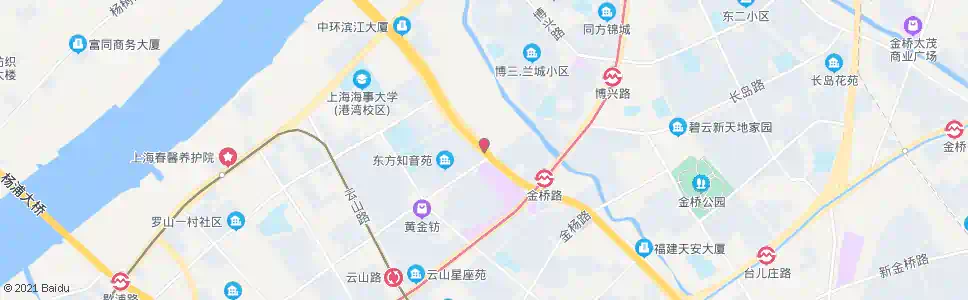 上海金桥路博山东路_公交站地图_上海公交_妙搜公交查询2025