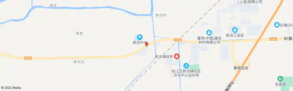上海叶新公路中学路_公交站地图_上海公交_妙搜公交查询2025