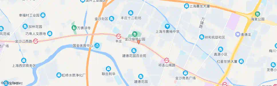 上海丰庄路金沙江路_公交站地图_上海公交_妙搜公交查询2025