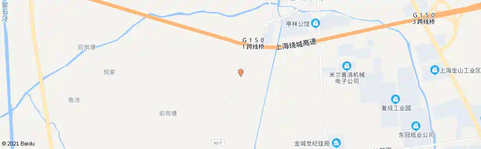 上海前岗塘桥_公交站地图_上海公交_妙搜公交查询2025
