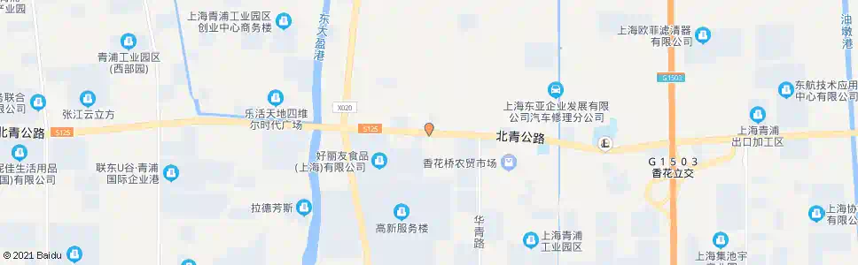 上海北青公路新园路_公交站地图_上海公交_妙搜公交查询2025