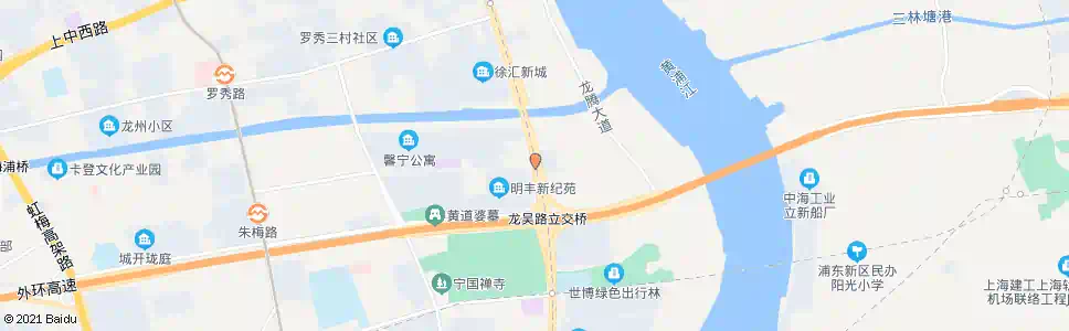 上海华发路_公交站地图_上海公交_妙搜公交查询2025