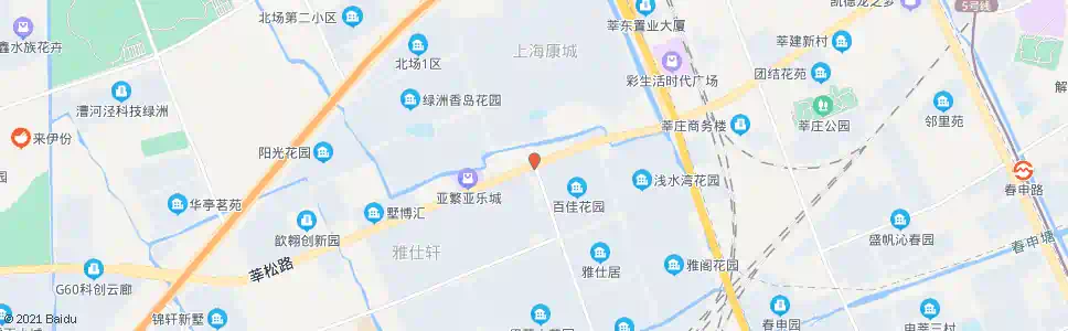 上海春九路莘松路_公交站地图_上海公交_妙搜公交查询2025