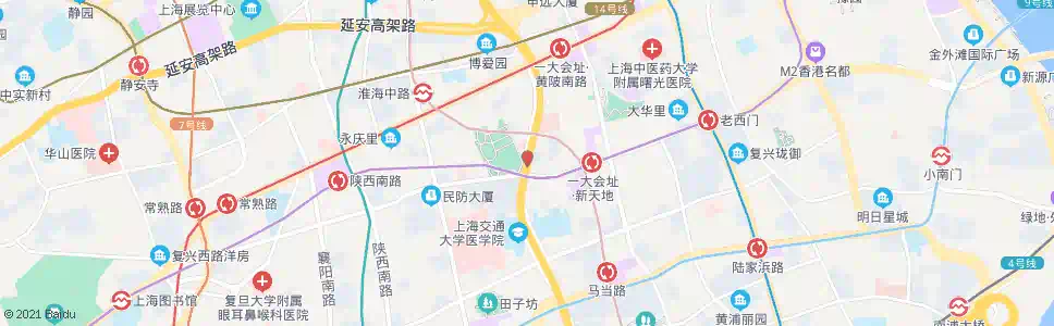 上海重庆南路复兴中路_公交站地图_上海公交_妙搜公交查询2025