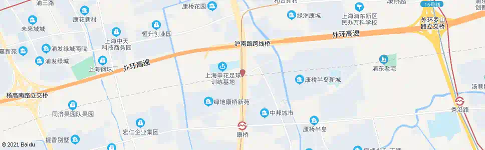 上海沪南公路秀康路(招呼站)_公交站地图_上海公交_妙搜公交查询2025