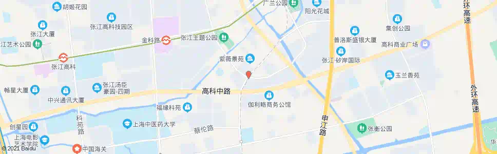 上海紫薇路高斯路_公交站地图_上海公交_妙搜公交查询2025