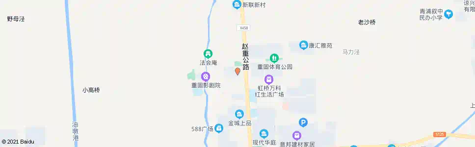 上海重固菜场(招呼站)_公交站地图_上海公交_妙搜公交查询2025