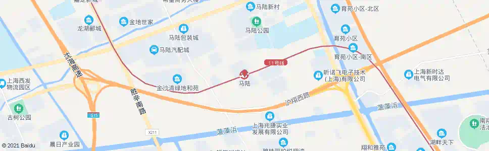 上海马陆站_公交站地图_上海公交_妙搜公交查询2025