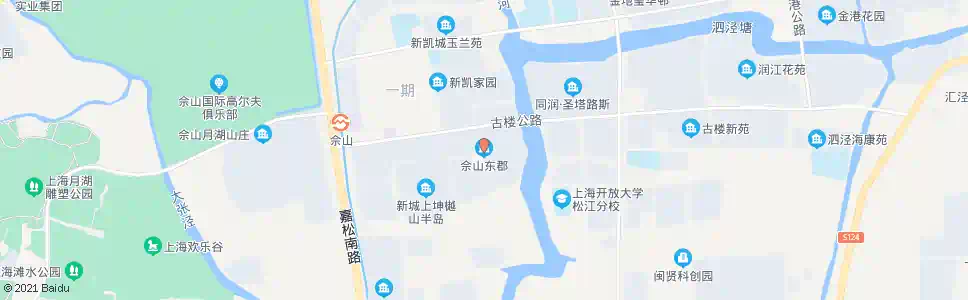 上海佘山东郡_公交站地图_上海公交_妙搜公交查询2025
