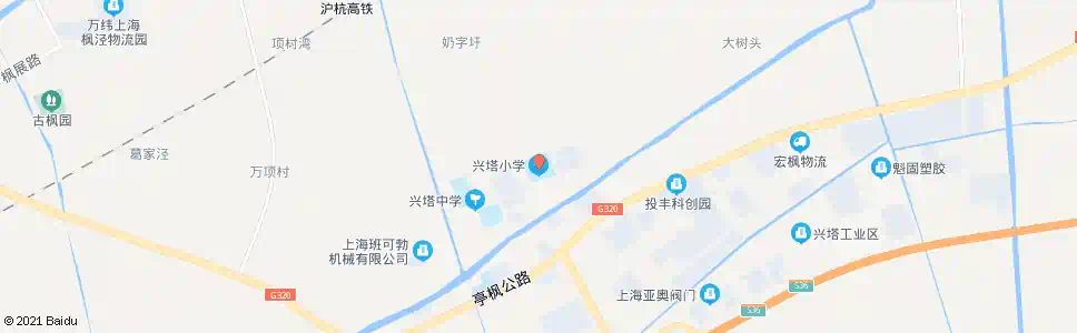 上海兴塔小学_公交站地图_上海公交_妙搜公交查询2025