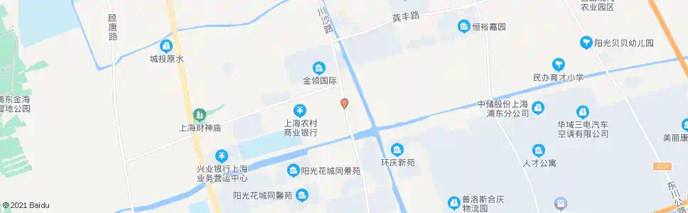 上海川沙路锦绣东路_公交站地图_上海公交_妙搜公交查询2025