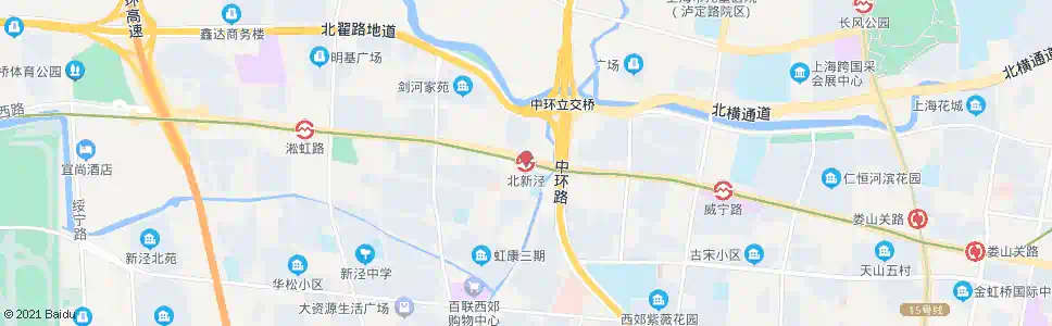 上海新泾河_公交站地图_上海公交_妙搜公交查询2025