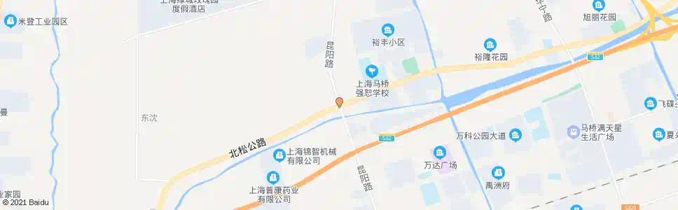 上海昆阳北路北松公路_公交站地图_上海公交_妙搜公交查询2025