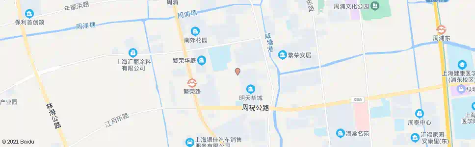 上海周星路繁荣路_公交站地图_上海公交_妙搜公交查询2025