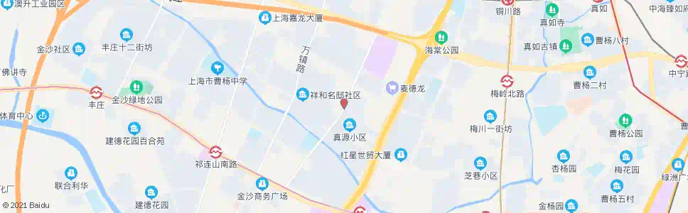 上海真光路梅川路_公交站地图_上海公交_妙搜公交查询2025