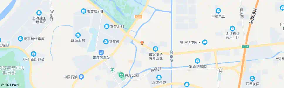 上海曹安路新黄公路_公交站地图_上海公交_妙搜公交查询2025