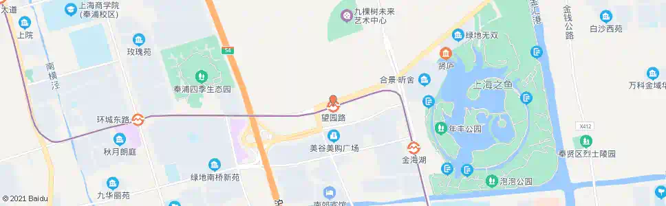 上海航南公路望园路_公交站地图_上海公交_妙搜公交查询2025