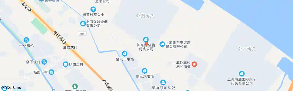 上海港建路越海路_公交站地图_上海公交_妙搜公交查询2025