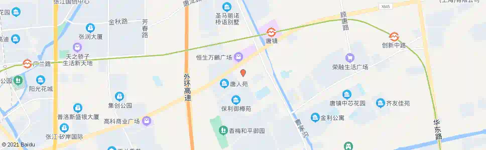 上海唐安路唐镇路_公交站地图_上海公交_妙搜公交查询2025