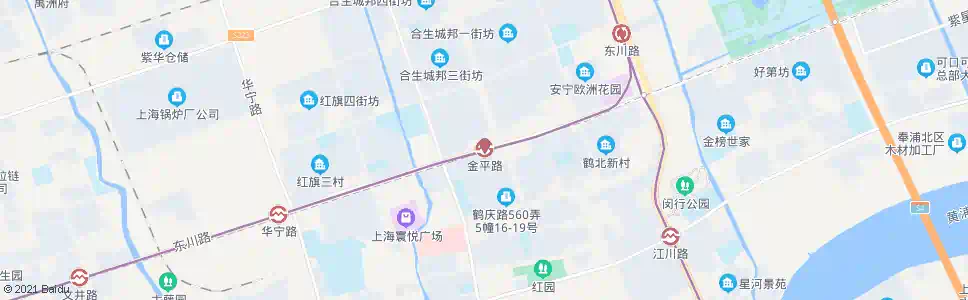 上海金平路站_公交站地图_上海公交_妙搜公交查询2025