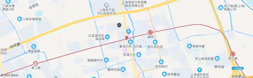 上海御桥路沪南路_公交站地图_上海公交_妙搜公交查询2025