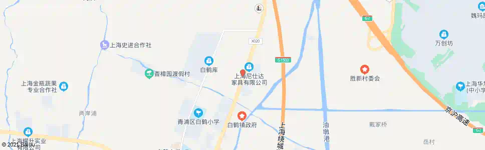 上海北青公路秋湄泾(招呼站)_公交站地图_上海公交_妙搜公交查询2025