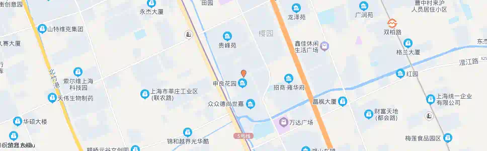 上海申良花园_公交站地图_上海公交_妙搜公交查询2025