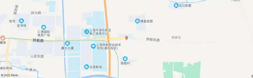 上海拱极东路曲幽路_公交站地图_上海公交_妙搜公交查询2025
