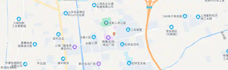 上海新府中路华腾路_公交站地图_上海公交_妙搜公交查询2025