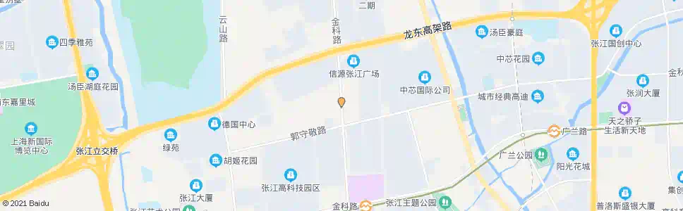 上海金科路李时珍路_公交站地图_上海公交_妙搜公交查询2025