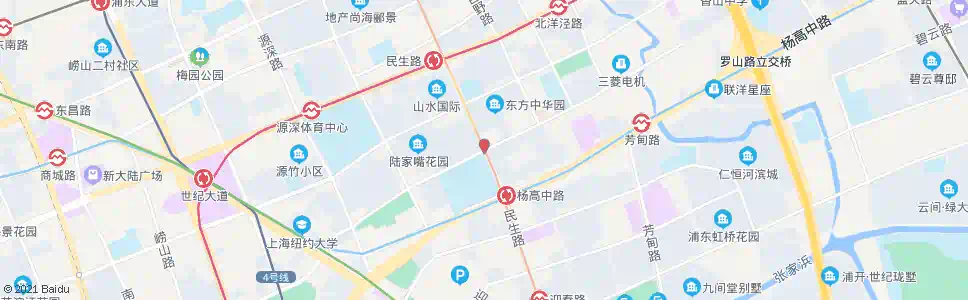 上海灵山路民生路_公交站地图_上海公交_妙搜公交查询2025