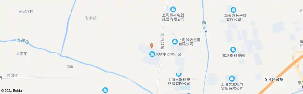 上海大树村_公交站地图_上海公交_妙搜公交查询2025