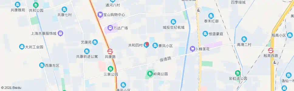 上海共和三村_公交站地图_上海公交_妙搜公交查询2025