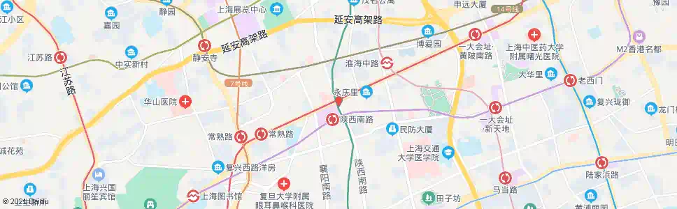 上海淮海中路陕西南路_公交站地图_上海公交_妙搜公交查询2025