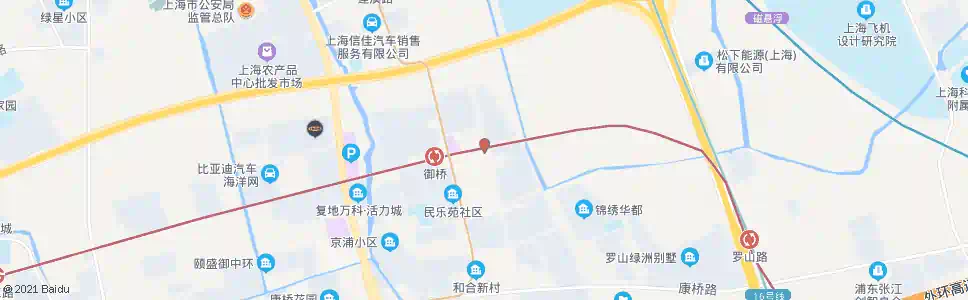 上海御水路御桥路_公交站地图_上海公交_妙搜公交查询2025
