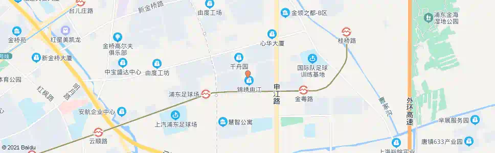 上海金豫路桂桥路_公交站地图_上海公交_妙搜公交查询2025