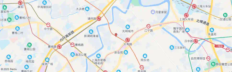 上海长寿新村_公交站地图_上海公交_妙搜公交查询2025