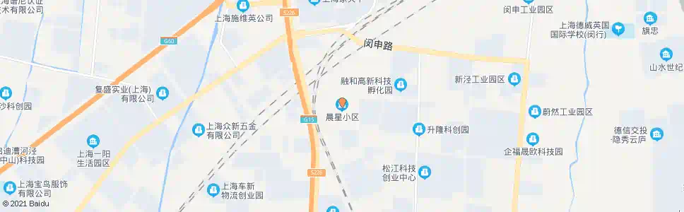 上海晨星小区_公交站地图_上海公交_妙搜公交查询2025