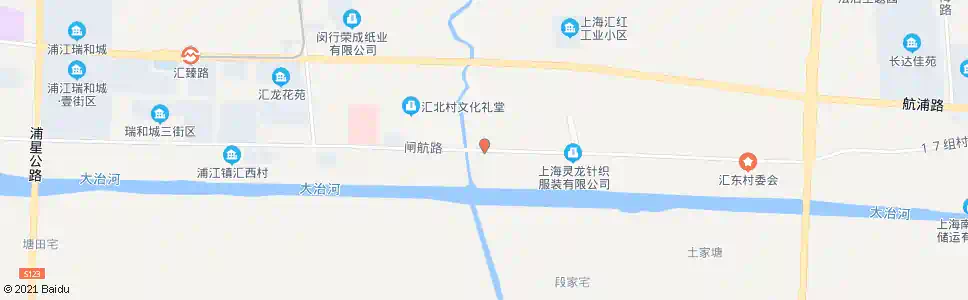 上海汇红村_公交站地图_上海公交_妙搜公交查询2025