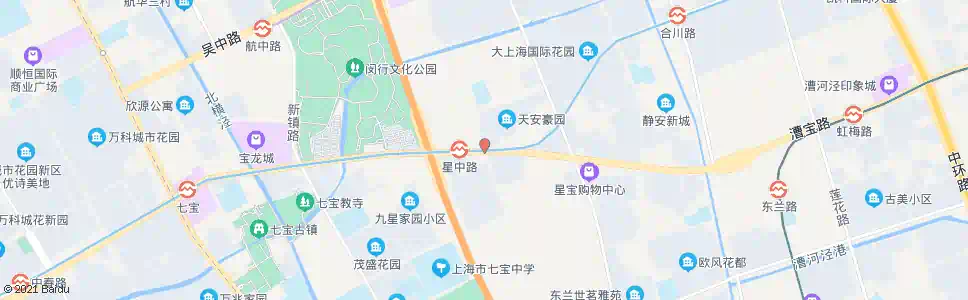 上海漕宝路星中路_公交站地图_上海公交_妙搜公交查询2025