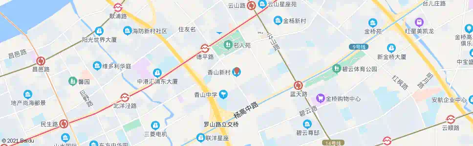 上海德平路灵山路(香山新村)_公交站地图_上海公交_妙搜公交查询2025